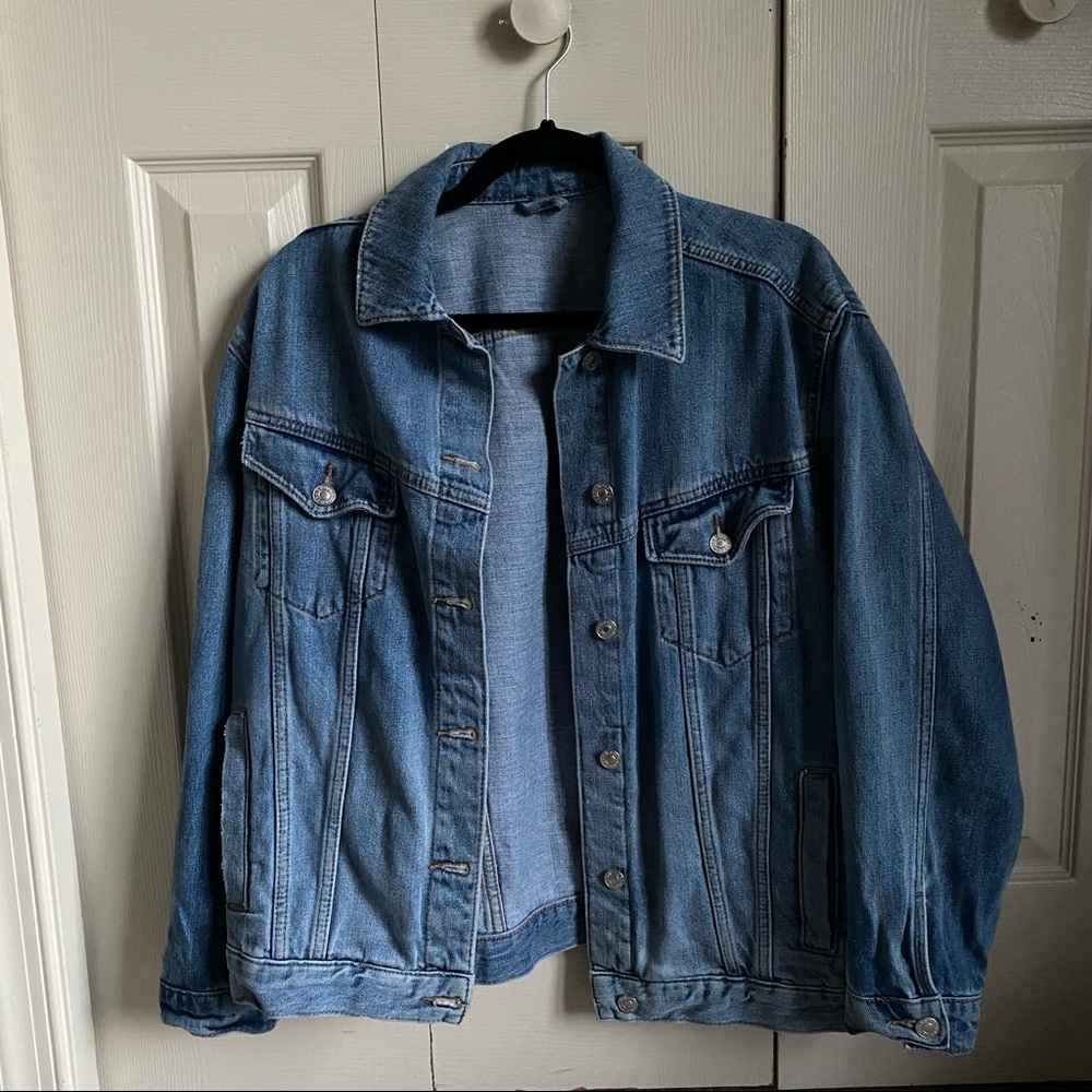 Topshop Oversized Denim Jacket